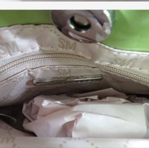 Steve Madden Green Mini Bag With Rhinestone Logo Bag - Picture 6 of 6